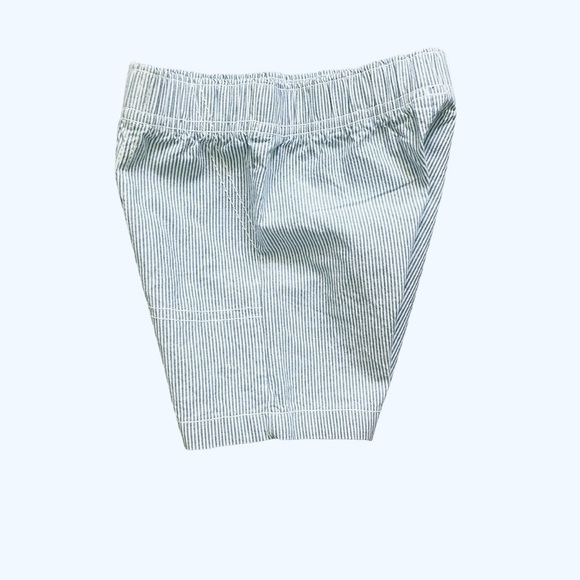 Carter’s casual play pull-up shorts light blue striped cotton Boy 18 Months - Picture 4 of 7